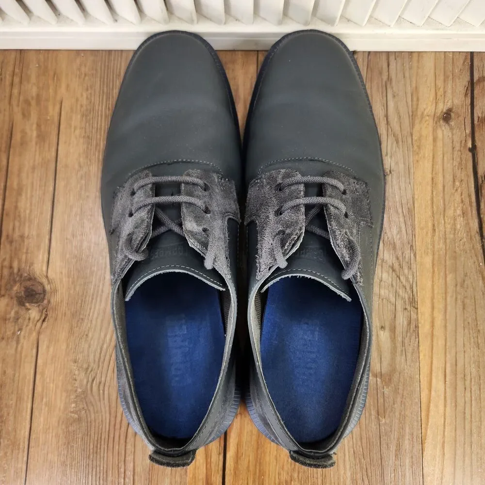 Camper Bill Derby Shoes Mens Sz 10.5 EU 44 Dark Gray Leather Oxford Casual Dress